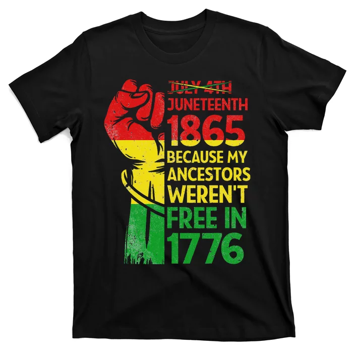 JUNETEENTH 1865 Black African Patriotic Melanin Novelty T-Shirt