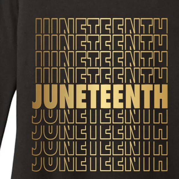 Juneteenth 1865 Black American Afro Freedom Day Pride Gift Womens CVC Long Sleeve Shirt