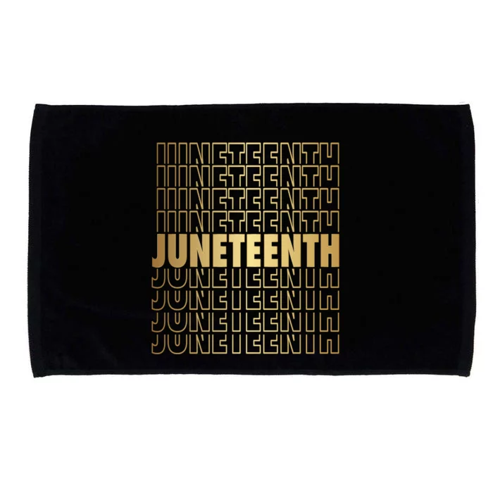 Juneteenth 1865 Black American Afro Freedom Day Pride Gift Microfiber Hand Towel