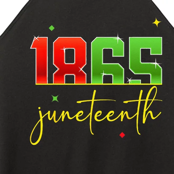 Junenth 1865 Black Freedom History Month African American Women’s Perfect Tri Rocker Tank