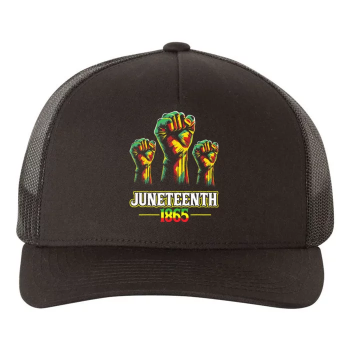 Juneteenth 1865 Black History African American Freedom Yupoong Adult 5-Panel Trucker Hat