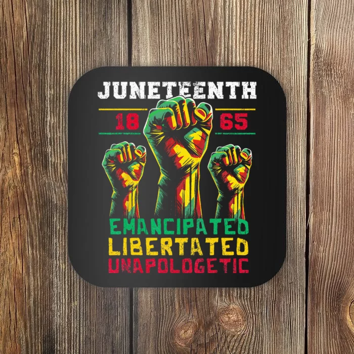 Juneteenth 1865 Black History African American Freedom Coaster