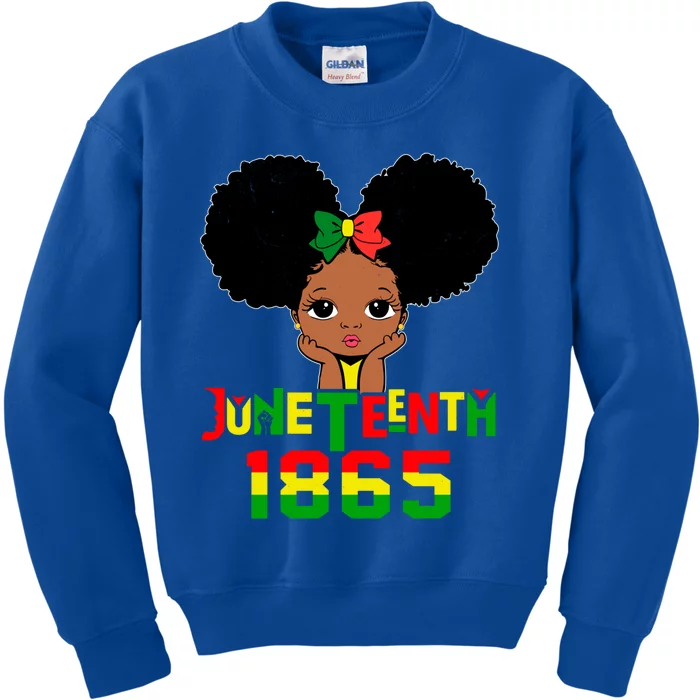 Juneteenth 1865 Blm Independence Freedom African Gift Kids Sweatshirt