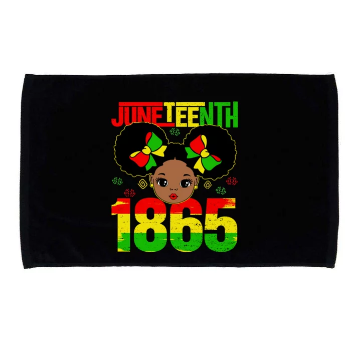 Juneteenth 1865 Brown Skin Princess African American Gift Microfiber Hand Towel