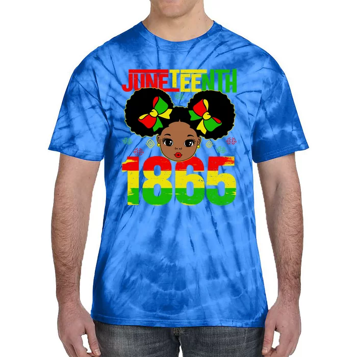 Juneteenth 1865 Brown Skin Princess African American Gift Tie-Dye T-Shirt