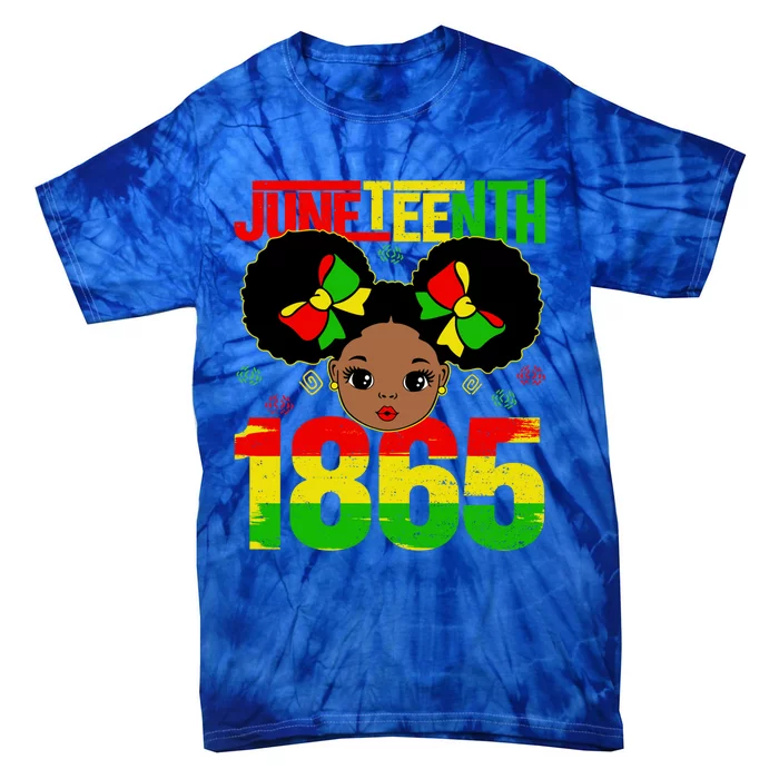 Juneteenth 1865 Brown Skin Princess African American Gift Tie-Dye T-Shirt