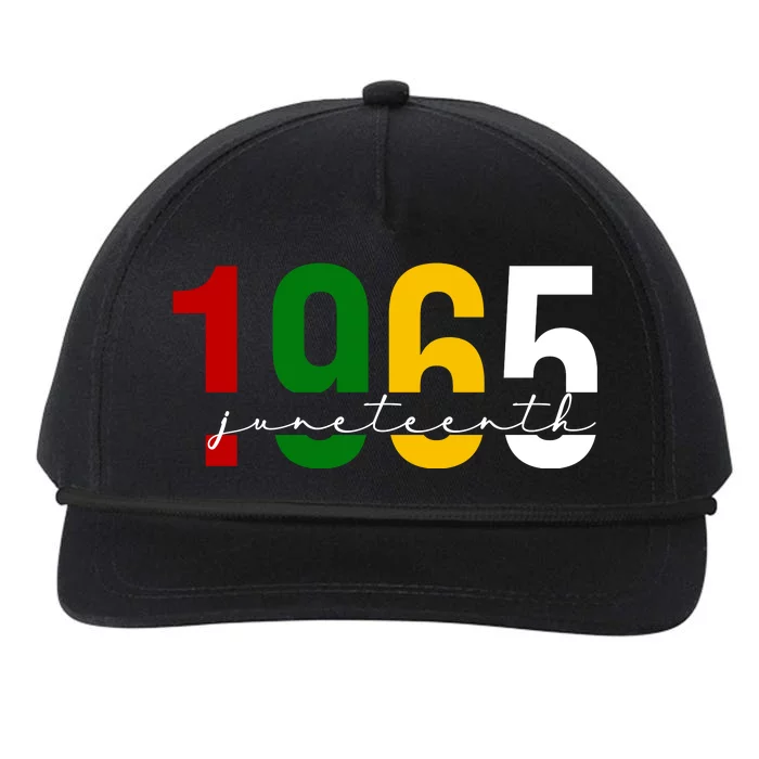 Juneteenth 1965 Black History Month Snapback Five-Panel Rope Hat