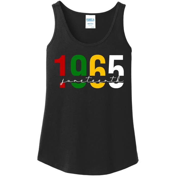 Juneteenth 1965 Black History Month Ladies Essential Tank