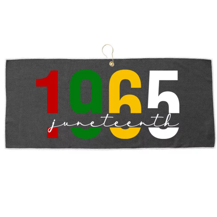 Juneteenth 1965 Black History Month Large Microfiber Waffle Golf Towel