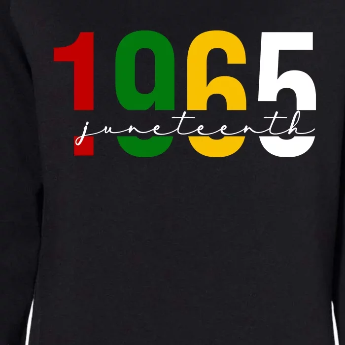 Juneteenth 1965 Black History Month Womens California Wash Sweatshirt