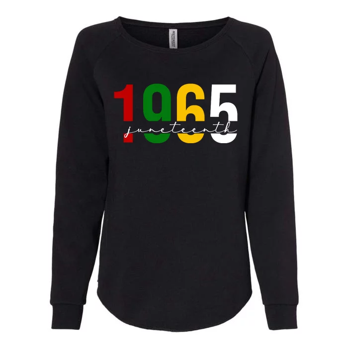 Juneteenth 1965 Black History Month Womens California Wash Sweatshirt