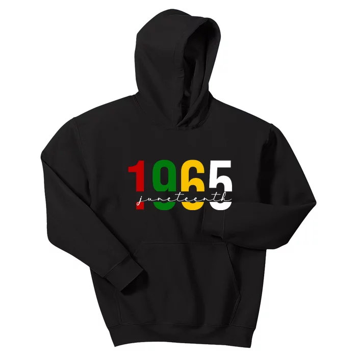 Juneteenth 1965 Black History Month Kids Hoodie