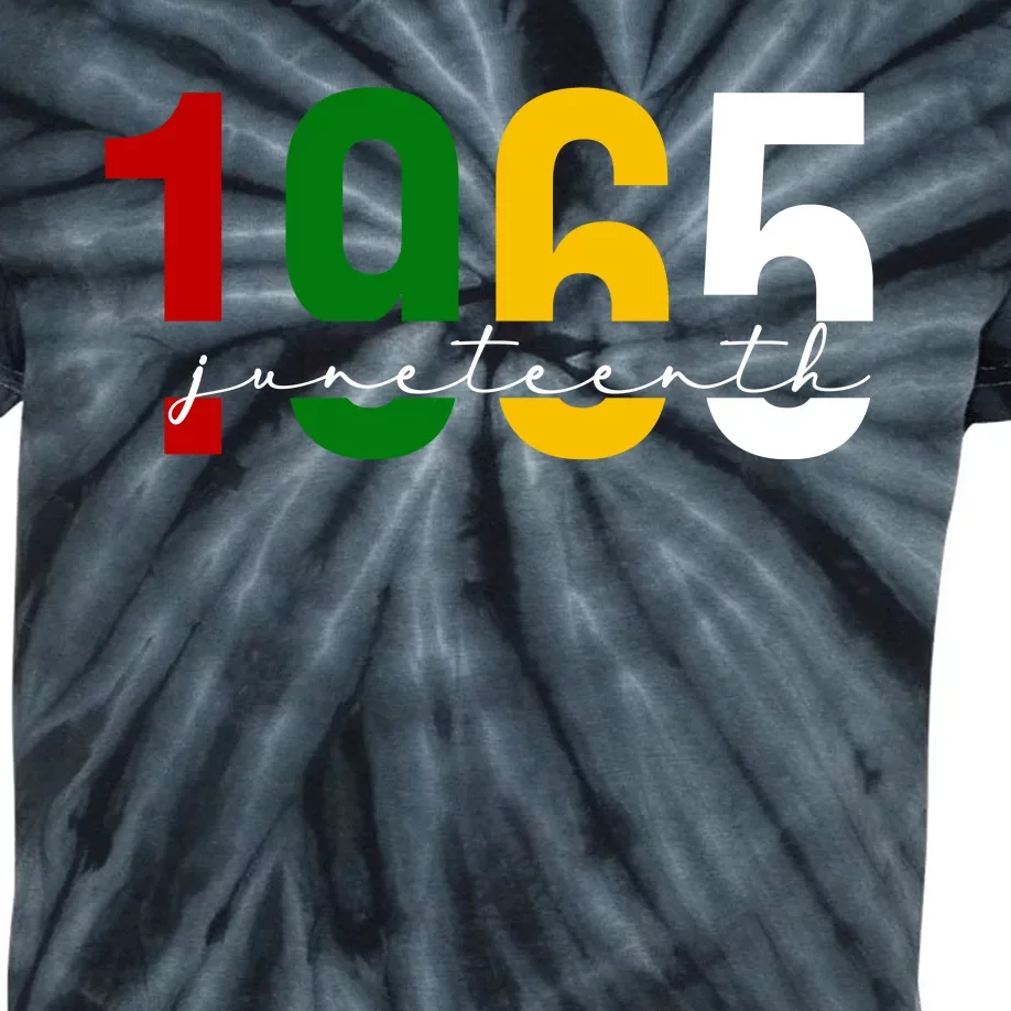 Juneteenth 1965 Black History Month Kids Tie-Dye T-Shirt