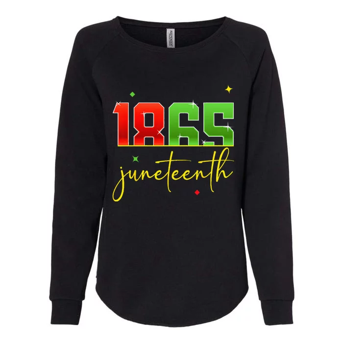 Junenth 1865 Black Freedom History Month African American Womens California Wash Sweatshirt