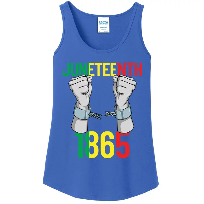 Juneteenth 1865 Breaking Chains Black History Juneteenth Cool Gift Ladies Essential Tank