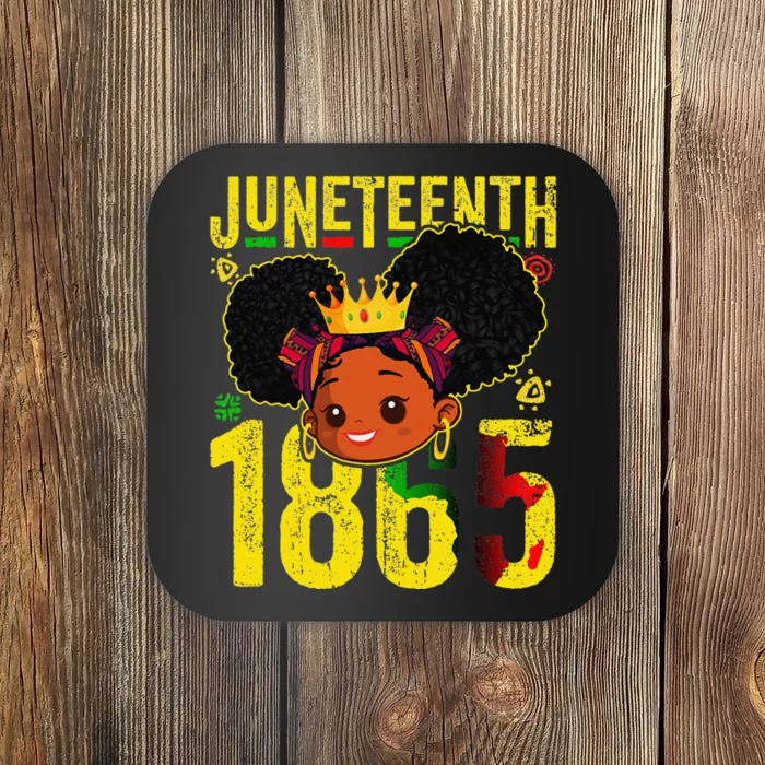 Juneteenth 1865 Brown Skin Princess African Coaster