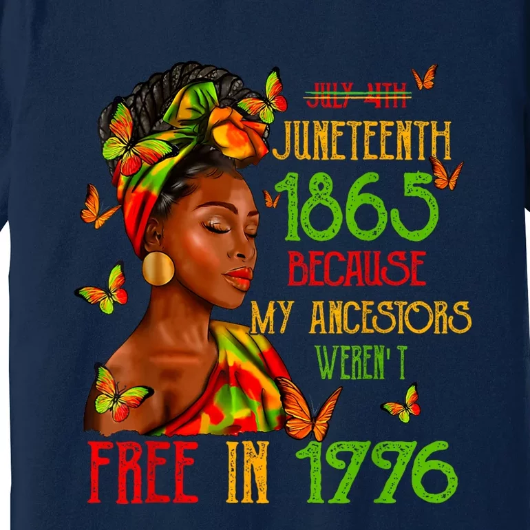 Juneteenth 1865 Black History African American Freedom Premium T-Shirt