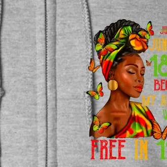 Juneteenth 1865 Black History African American Freedom Full Zip Hoodie