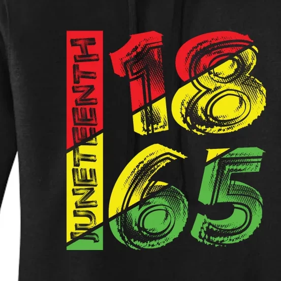 Juneteenth 1865 Black History Women's Pullover Hoodie