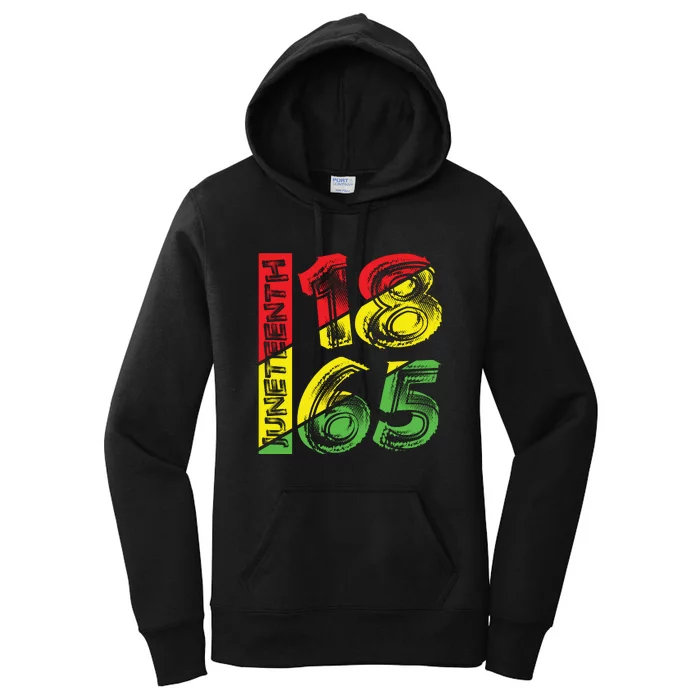 Juneteenth 1865 Black History Women's Pullover Hoodie