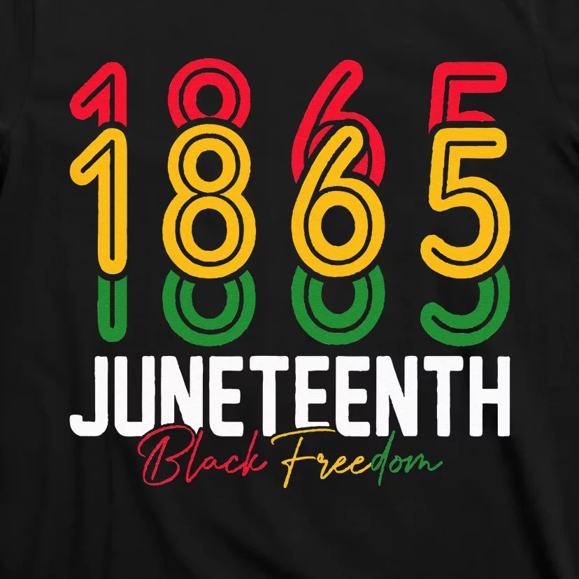 Juneteenth 1865 Black Freedom History Month African American T-Shirt