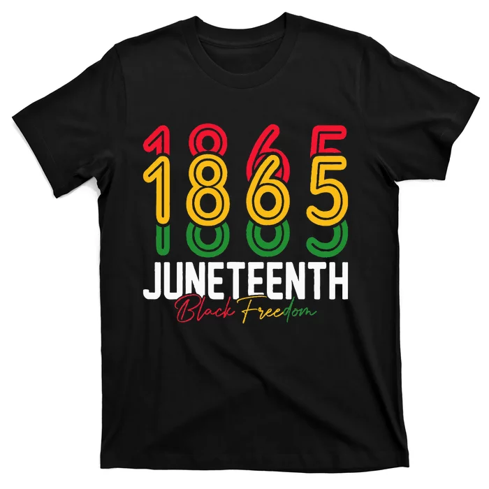 Juneteenth 1865 Black Freedom History Month African American T-Shirt