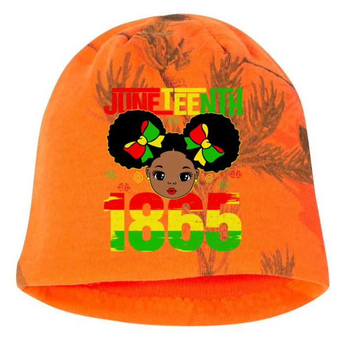 Juneteenth 1865 Brown Skin Princess African American Gift Kati - Camo Knit Beanie