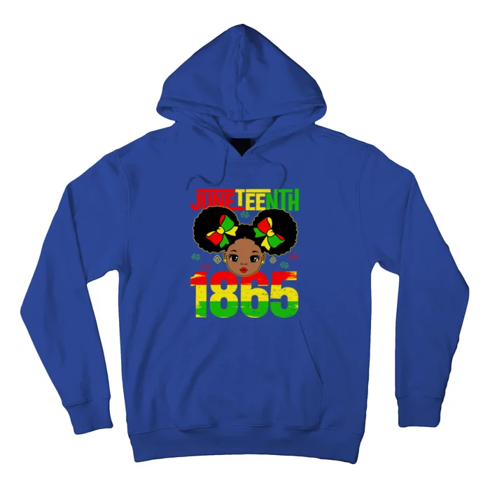 Juneteenth 1865 Brown Skin Princess African American Gift Hoodie