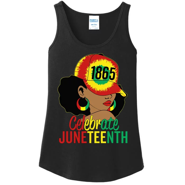 Juneteenth 1865 Celebrate Freedom Day African American Ladies Essential Tank