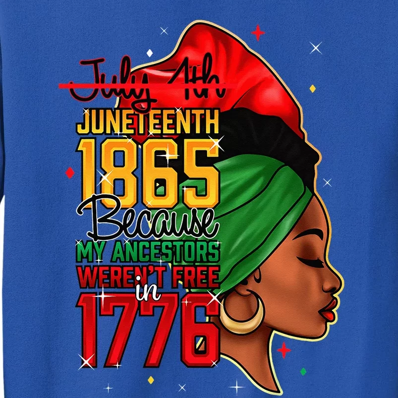 Juneteenth 1865 Celebrate Independence Day Of Bold Black Sweatshirt