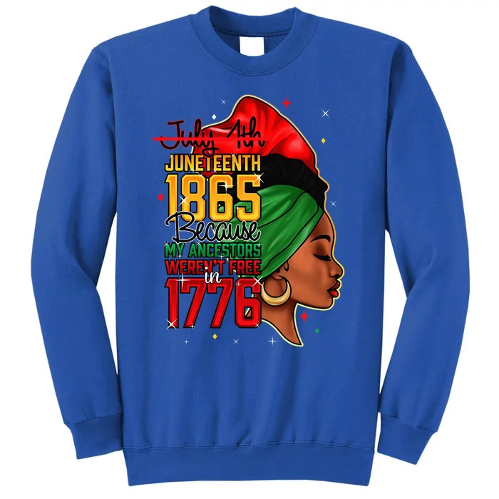 Juneteenth 1865 Celebrate Independence Day Of Bold Black Sweatshirt