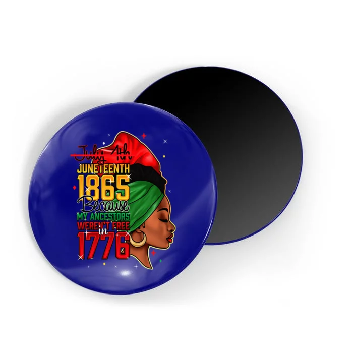 Juneteenth 1865 Celebrate Independence Day Of Bold Black Magnet