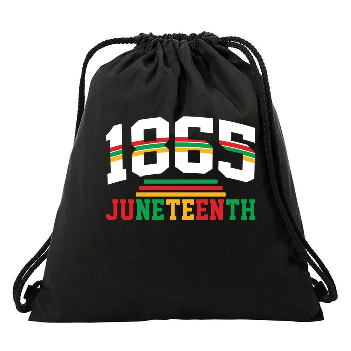 Juneteenth 1865 Celebration Graphic Drawstring Bag