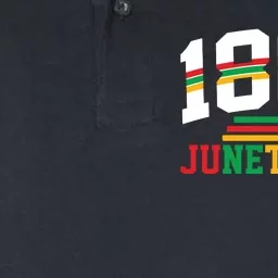 Juneteenth 1865 Celebration Graphic Softstyle Adult Sport Polo