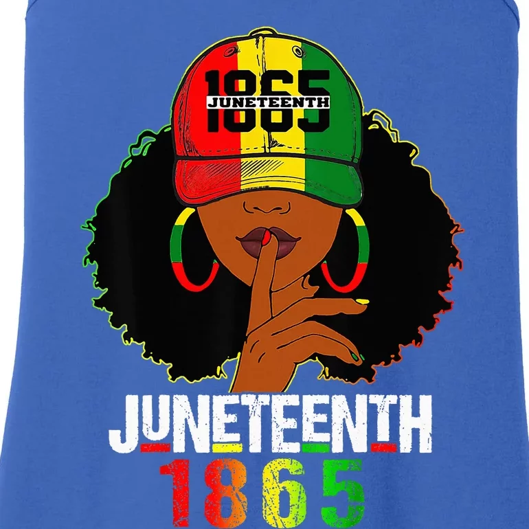 Juneteenth 1865 Celebrate Freedom Celebrating Black Women Ladies Essential Tank