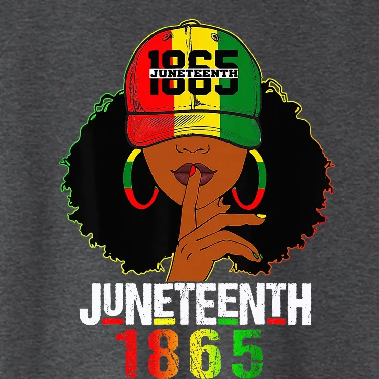 Juneteenth 1865 Celebrate Freedom Celebrating Black Women Women's Crop Top Tee