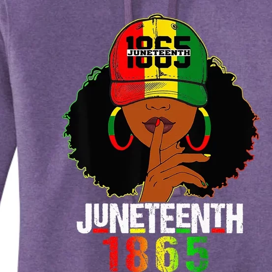 Juneteenth 1865 Celebrate Freedom Celebrating Black Women Women's Pullover Hoodie