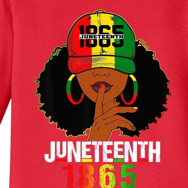 Juneteenth 1865 Celebrate Freedom Celebrating Black Women Baby Long Sleeve Bodysuit