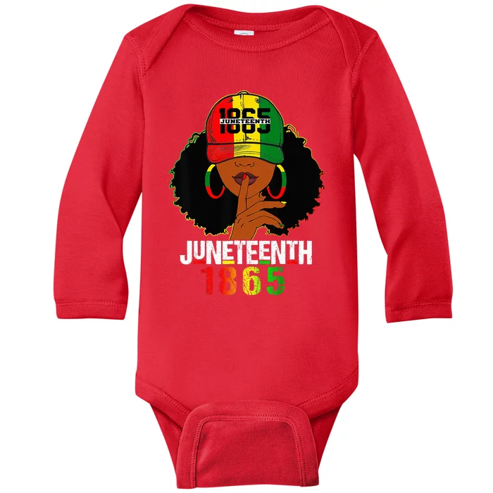 Juneteenth 1865 Celebrate Freedom Celebrating Black Women Baby Long Sleeve Bodysuit