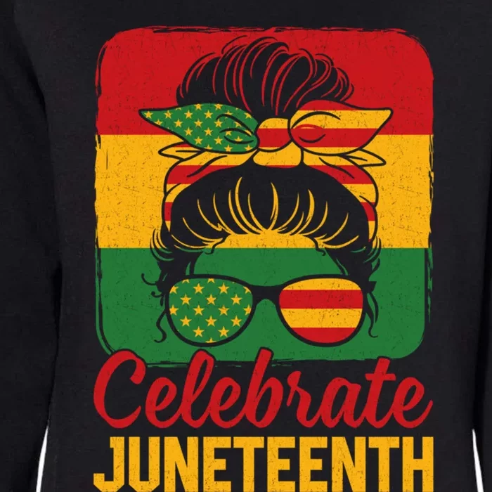 Junenth 1865 Celebrate Freedom Celebrating Junenth Gift Womens California Wash Sweatshirt