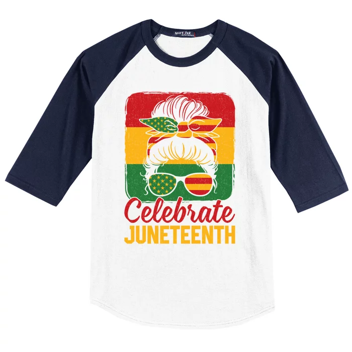 Junenth 1865 Celebrate Freedom Celebrating Junenth Gift Baseball Sleeve Shirt