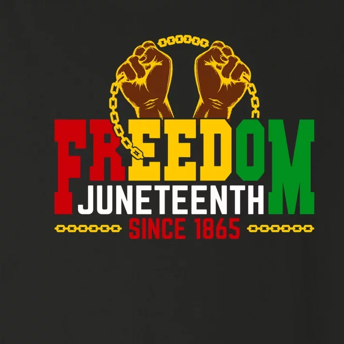 Juneteenth 1865 Celebrate African American Freedom Day Toddler Long Sleeve Shirt