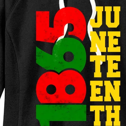 Juneteenth 1865 Celebrate Black Pride Freedom Day Gift Women's Fleece Hoodie