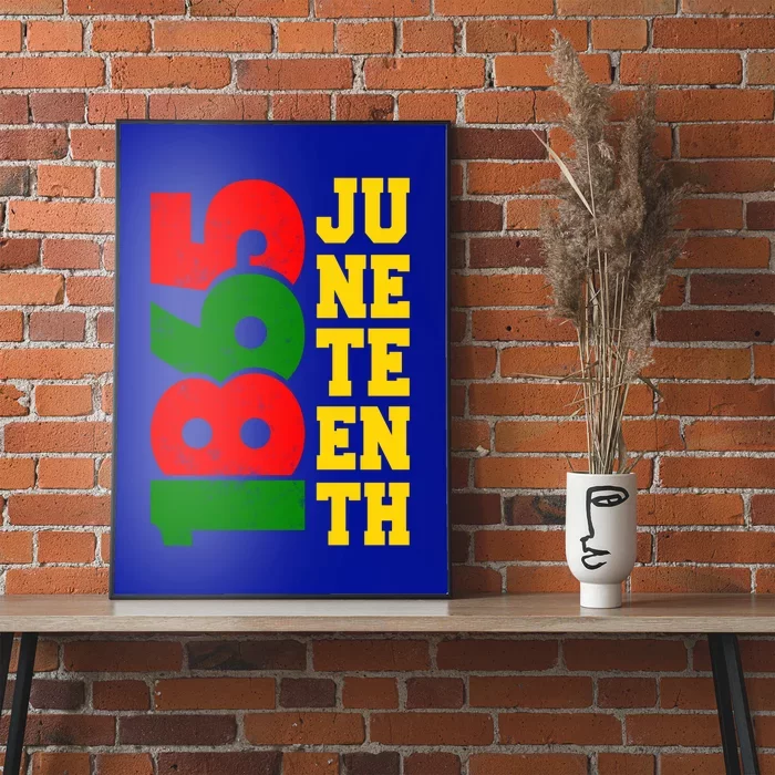 Juneteenth 1865 Celebrate Black Pride Freedom Day Gift Poster