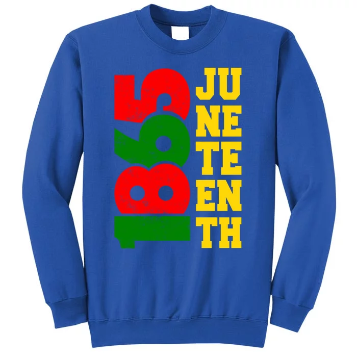 Juneteenth 1865 Celebrate Black Pride Freedom Day Gift Tall Sweatshirt