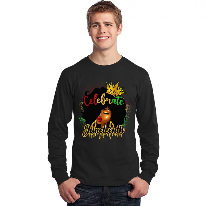 Juneteenth 1865 Celebrate Freedom Day African American Tall Long Sleeve T-Shirt