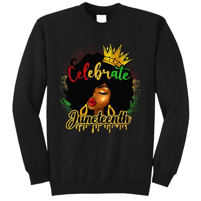 Juneteenth 1865 Celebrate Freedom Day African American Tall Sweatshirt