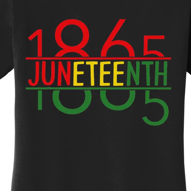 Juneteenth 1865 celebrating Black History African American Women's T-Shirt