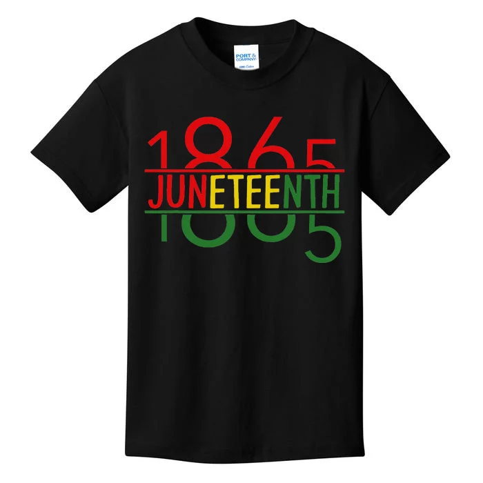 Juneteenth 1865 celebrating Black History African American Kids T-Shirt