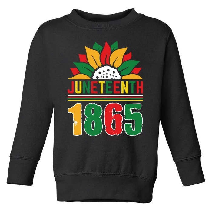 Juneteenth 1865 Celebration Artwork Toddler Sweatshirt